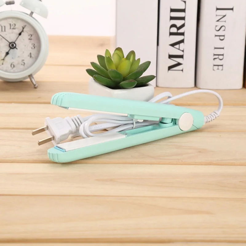 Light Green Мини Профессиональный стайлер для волос, Керамический выпрямитель для волос, утюжок для волос,, 110~ 220 В - Цвет: Light Green