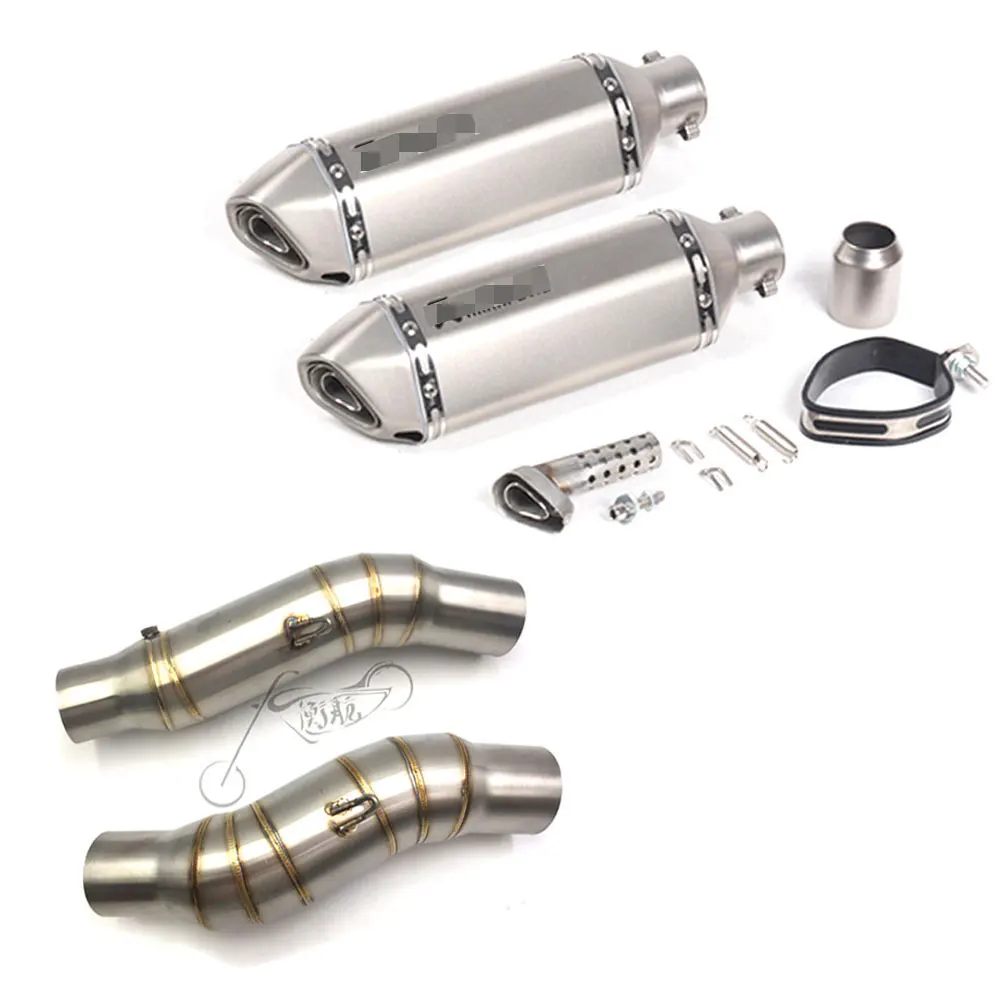 

For Kawasaki Z1000 2010-2017 Motorcycle Exhaust middle pipe Muffler with akrapovic exhaust motorcycle with db killer