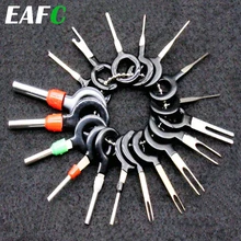 Ferramenta p/ remoção plug terminal automotivo, acessórios para extração de conector, engaste, fio elétrico, pino, chave, 18 peças