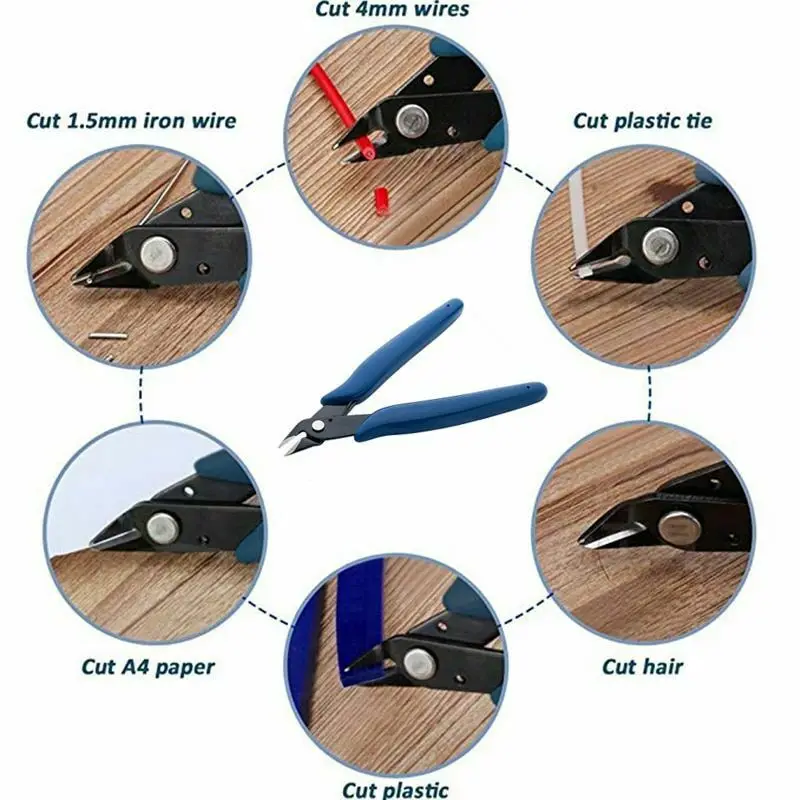 

1pcs Electrical Wire Cable Cutters Cutting Side Snips Flush Pliers Nipper Hand Tools Herramientas