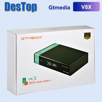 

New Arrival H.265 GTmedia V8X Hot Design FTA DVB S2/S2X Satellite TV Receiver With Card Slot CA V8 NOVA V9 Super 10pcs/lot