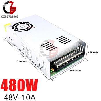 

48V Switching Power Supply 10A 480W AC to DC LED Strip Power Source Adapter Transformer LED Power Supply Voltage Regulator