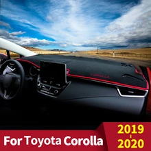 Чехол для приборной панели автомобиля Toyota Corolla, коврик для приборной панели, защита от солнца, защита от УФ-лучей, аксессуары