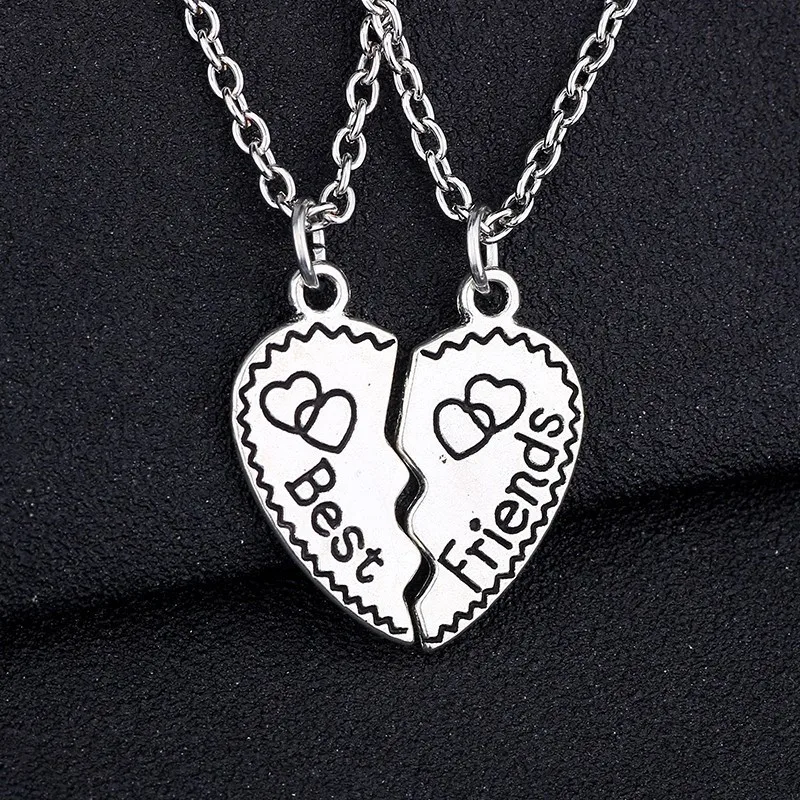 2Pcs-Set-Best-Friends-Charm-Pendants-Splice-Broken-Heart-Bff-Necklaces-For-Women-Men-Gifts-Fashion