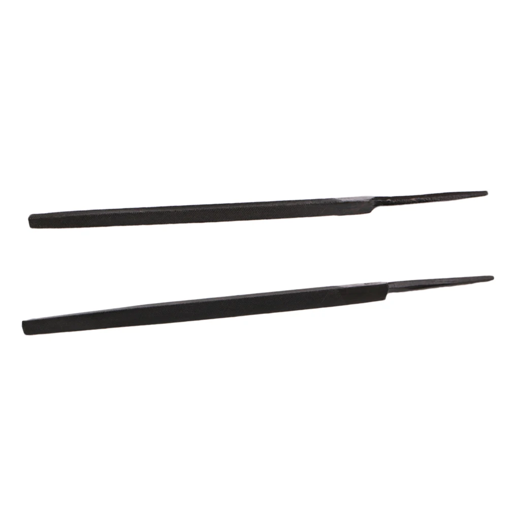 2pcs Guitar Fret Crowning Luthier File Triangular File for String Instrument
