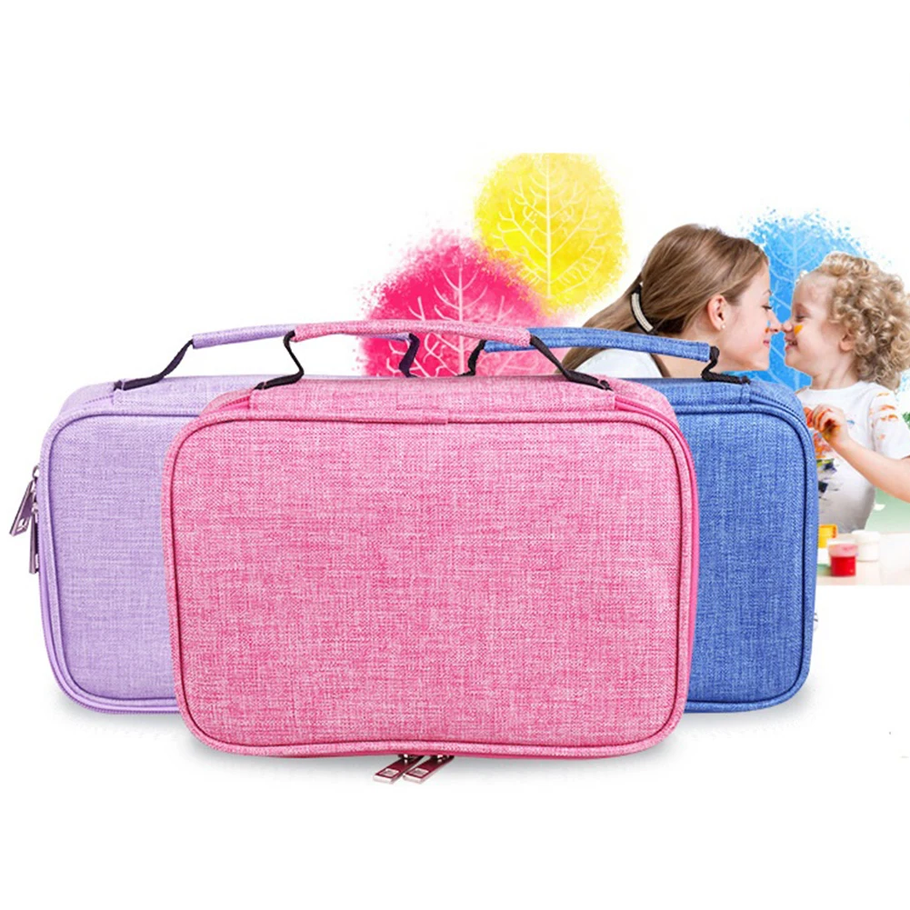 Цветной чехол для карандашей с 72 отверстиями вместительный милый художественная