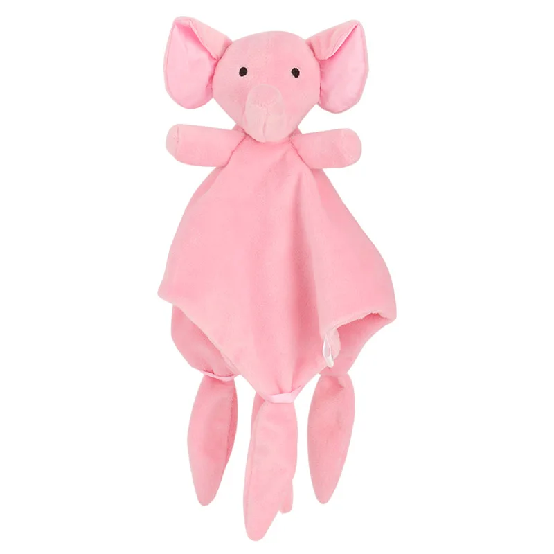 High Quality Baby Comfort Towel Soft Stuffed Animal Plush Security Blanket Soothing Toy for Toddles Kids