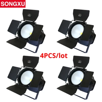 

White and Warm White 200W COB LED Wash Par Light Square COB Blinder Light for Studio Concert Stage Party 4pcs/lot/SX-SCOB200