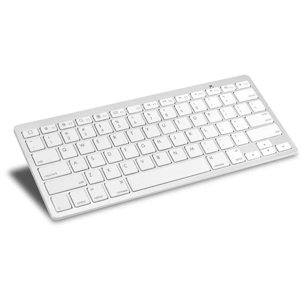 Черная/белая ультра тонкая Водонепроницаемая беспроводная клавиатура Bluetooth 3,0 для Apple Series/Book/смартфонов/ПК компьютер#0111
