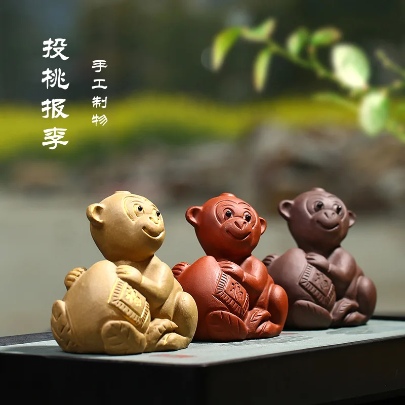 

Clay Tea Ornaments Monkey Consignment Fully Entirely Handmade Reciprocated Wholesale Small Decoration Manufacturers a Generation