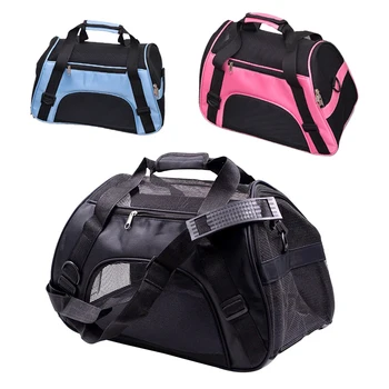 

Travel Outdoor Pet Carrying Tote Bag Portable Single Shoulder Bag Water-resistant Breathable Mesh Handbag for Dogs Cats