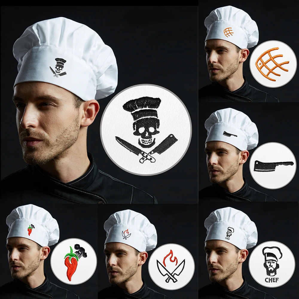 Fashionable Chef Skull Cap /Hat /Waiter Cooker Baker Peaked Cap/Baseball Cap 