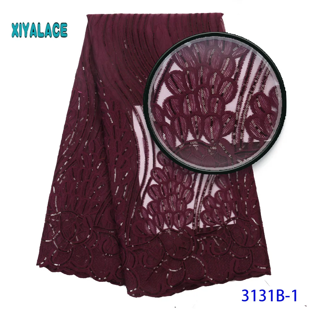 High Quality Embroidered Lace Fabric Nigerian Woman Lace Fabrics Dress African lace fabric French Lace Fabric Wedding 3131B
