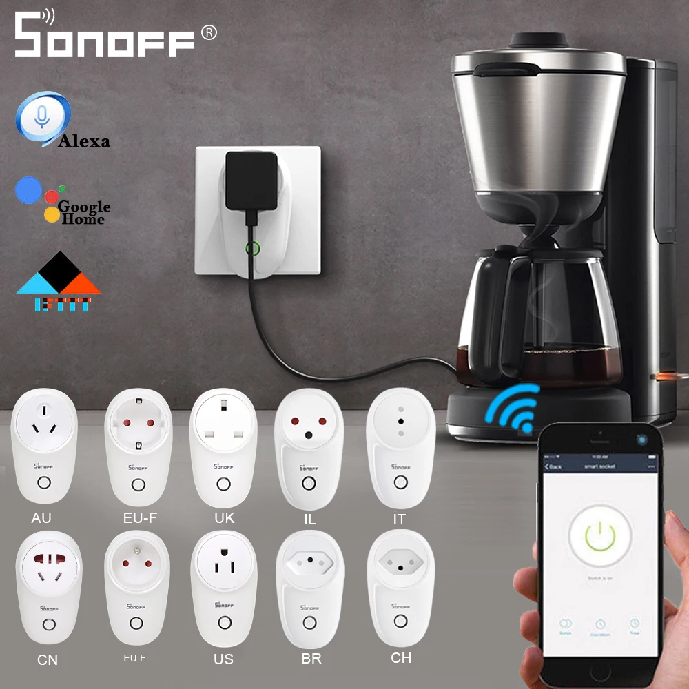 Интеллектуальный выключатель света SONOFF S26/мини Smart Plug EU E/EU