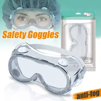 

Safety Goggles Fully Enclosed Lens Goggles Eye Protective Glasses Anti-Fog Antisand Dust Splash-proof Resist UV Light