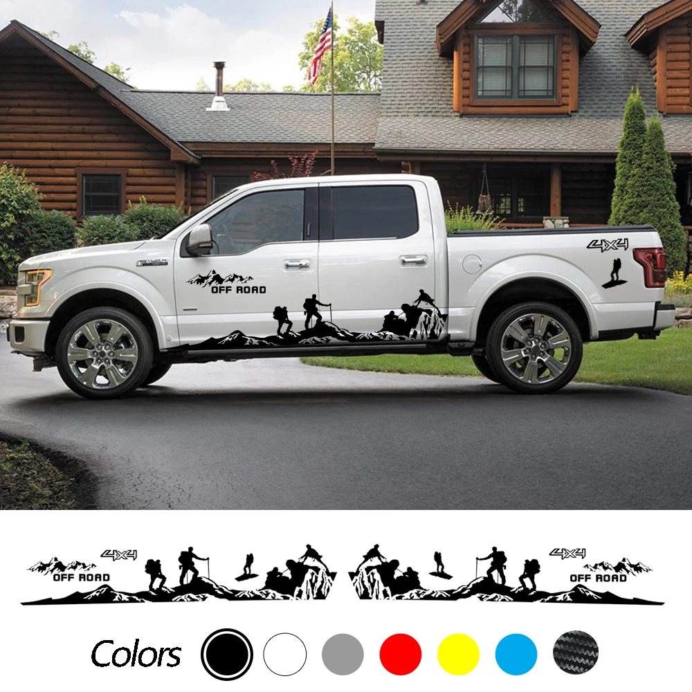 Виниловые наклейки в полоску для дверей автомобиля Ford Ranger Raptor F150 F-150 8 шт. |