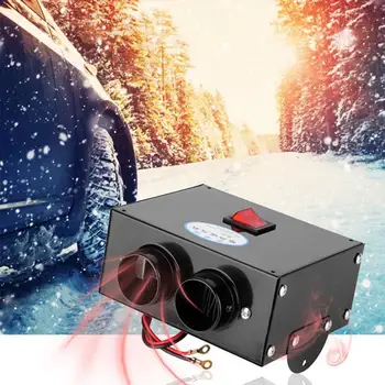 

Cooling Heating 12/24V Defroster Defog Car Heater Electric Windshield Fan Windows Defogging Rotate Device Heater Electric H U1J5