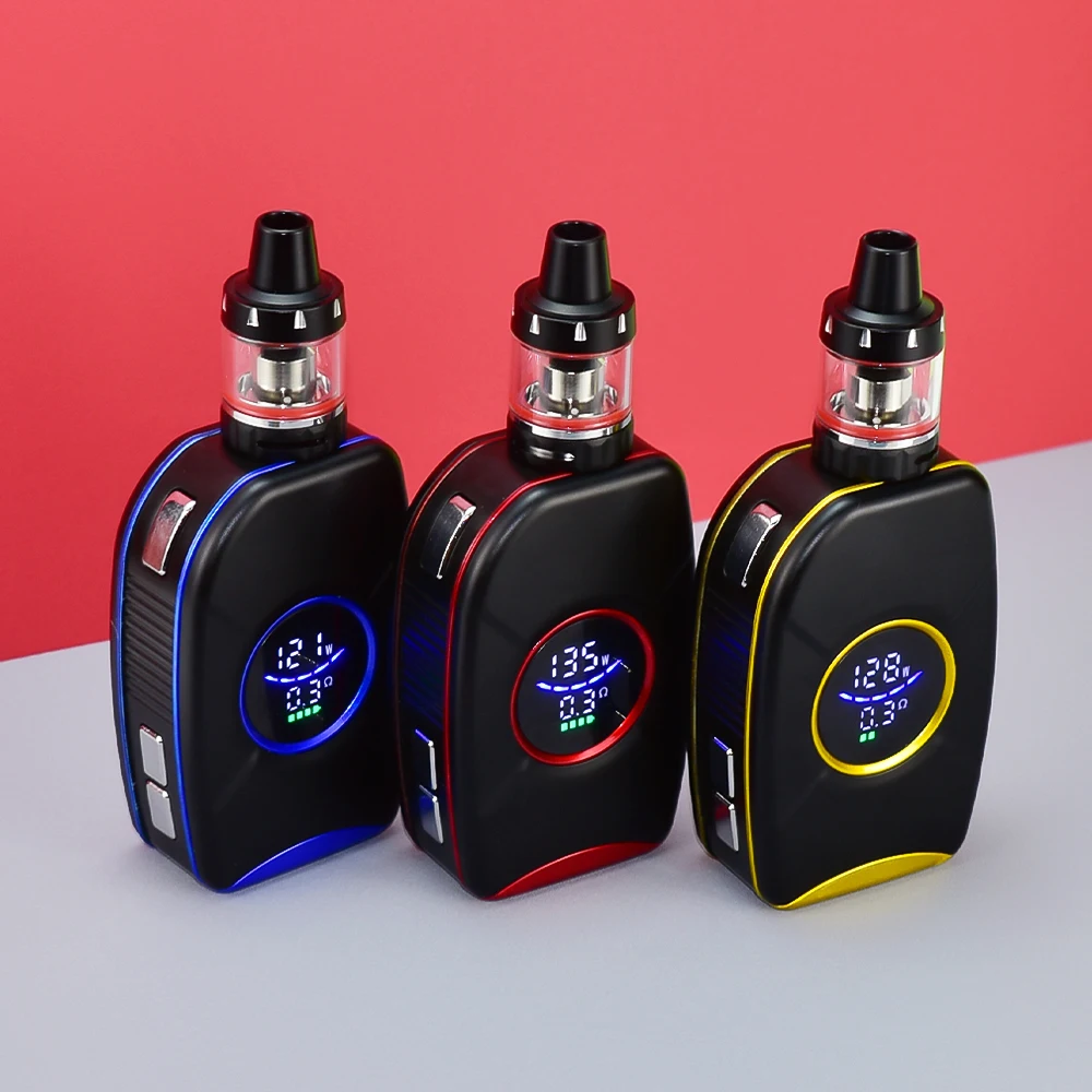 

Vape Starter Kits 80W Box Mod Kit 510 thread E-Cigarette 2200mAh battery mod with 3.5ml Capacity 0.2ohm Vaporizer tank Atomizer