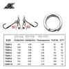 JK 3packs No.3-10/6-14mm HOT Fishing Split Rings For Heavy Duty Fish hook Connector Assist Hooks Sea Fishing Accessories Tackle ► Photo 3/5