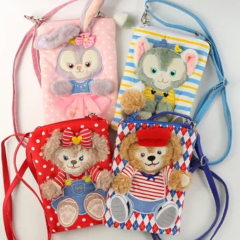 

Shirley Duffy rabbit painter cat Plush messenger bag mobile phone bag single shoulder bag card bag small backpack