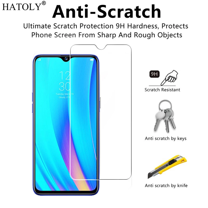 2 шт стекло на Realme XT закаленное стекло для Oppo Realme XT защита экрана телефона ультратонкое Защитное стекло для Oppo Realme XT