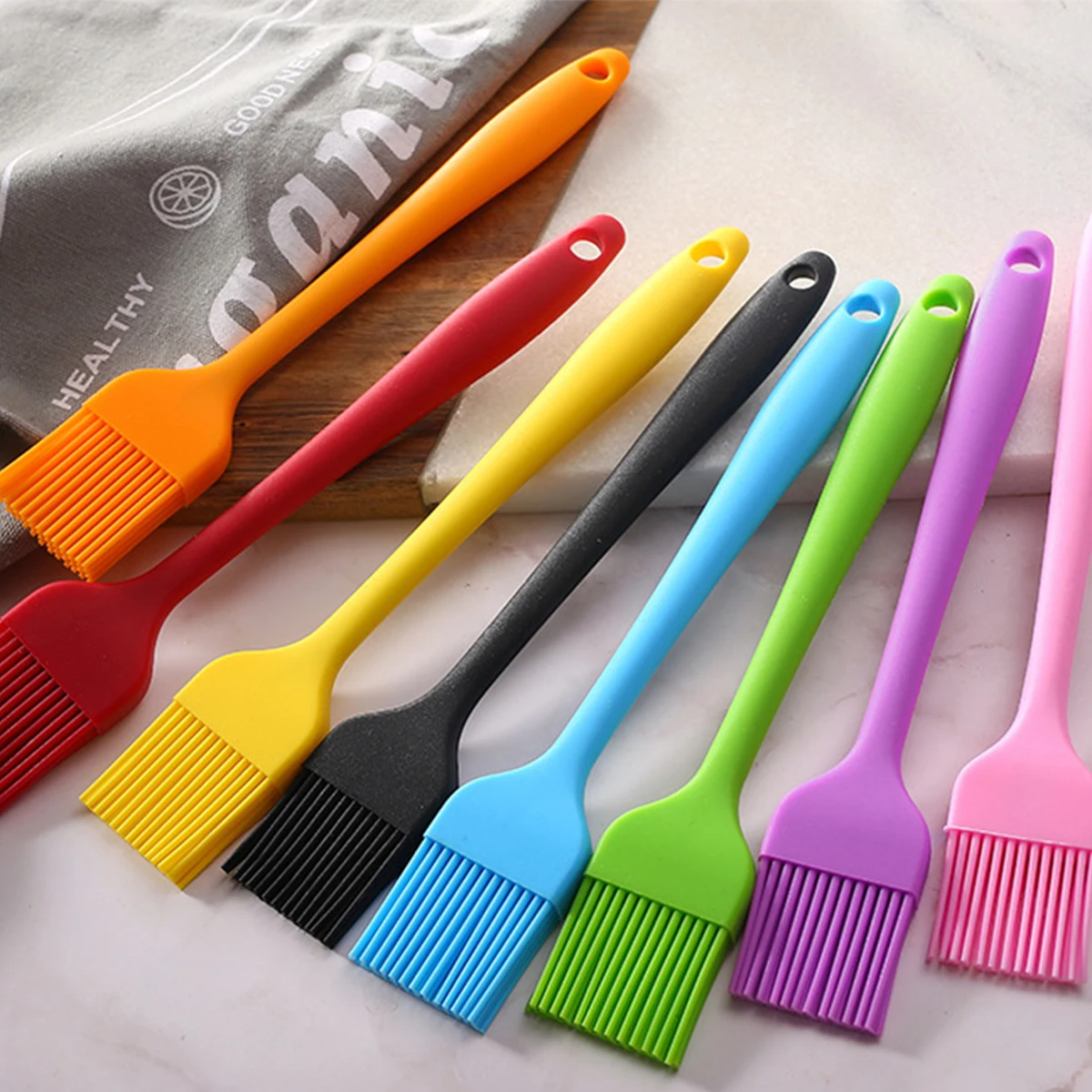Oil Brush Portable Silicone BBQ Tools Barbecue for Cooking Baking Roasting |