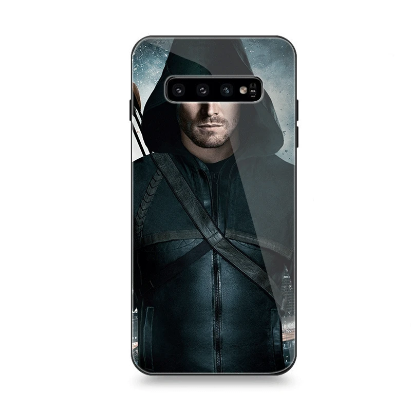 Чехол Стекло для samsung A40 A50 A10 A20 A30 A60 A70 S10 S7 край S8 S9 Note 8 9 10 плюс Чехол Американский сериал стрелка - Цвет: G11