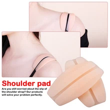Новейшие Мягкие силиконовые полупрозрачные противоскользящие Наплечные подушечки 2 шт./партия Дамский рельефный бюстгальтер на бретельках без скольжения держатель