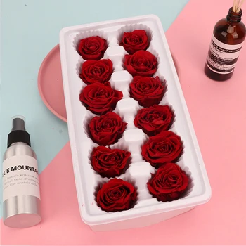 

12 Pcs High Quality Preserved Flowers Immortal Rose Valentines Day Gift For Girlfriend Mothers Day Eternal Life Flower Gifts Box
