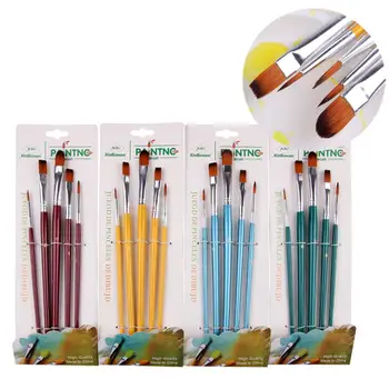 

5Pcs/Set Nylon Hair Watercolor Propylene Painting Brushes Set