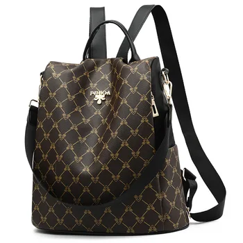 

Female Backpack Travel Backpacks College Book School Bag High Quality PVC Leather Women Backpack Shoulder Multifunctional Bag