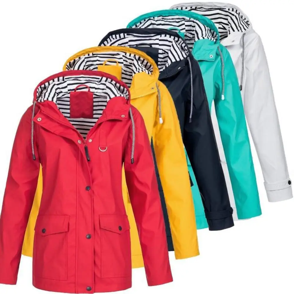 Chaqueta de senderismo de secado rápido para mujer, abrigos impermeables con protección solar UV, para deportes al aire libre, pesca, Color sólido, Chaquetas de manga larga