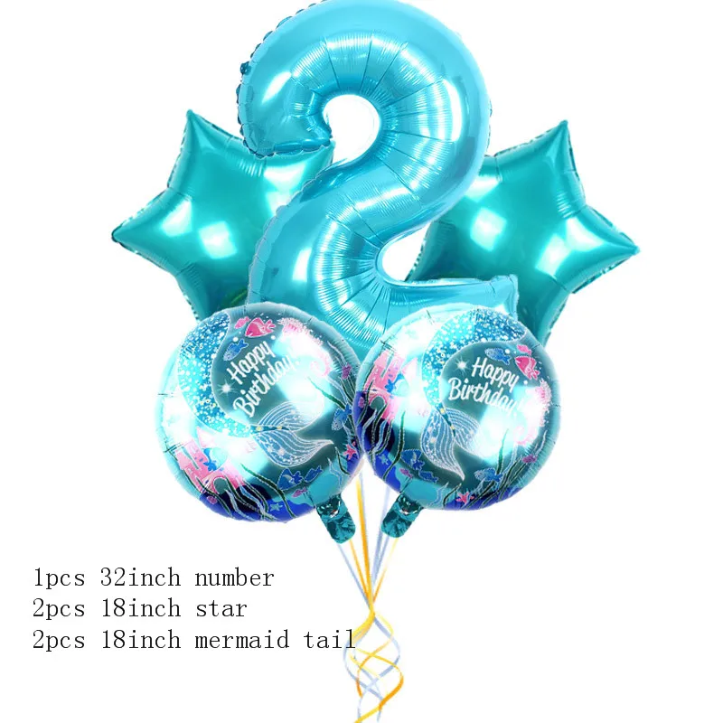 Радужный Единорог воздушный шар фольга с днем рождения Воздушные гелиевые цифры шар цифры день рождения украшения Дети балон AW11 - Цвет: 2