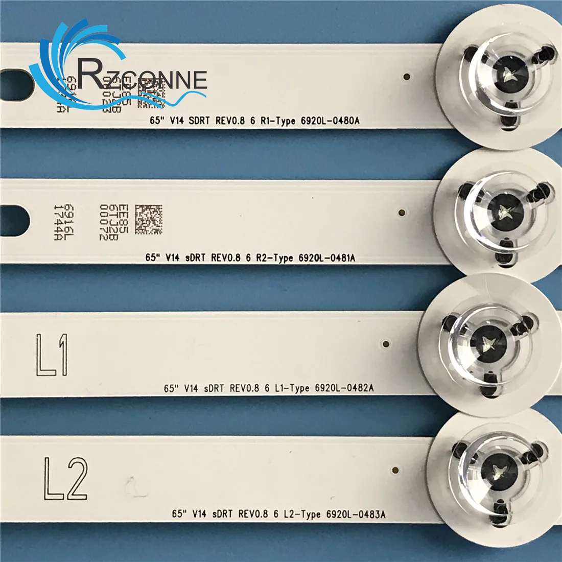Tira de Retroiluminação Led 14 Lâmpada para 65 V14 Sdrt Rev0.8 Lc650duf 65ly390c 65gb7200 6920l0480a 0481a 0482a 0483a - Imagem 4