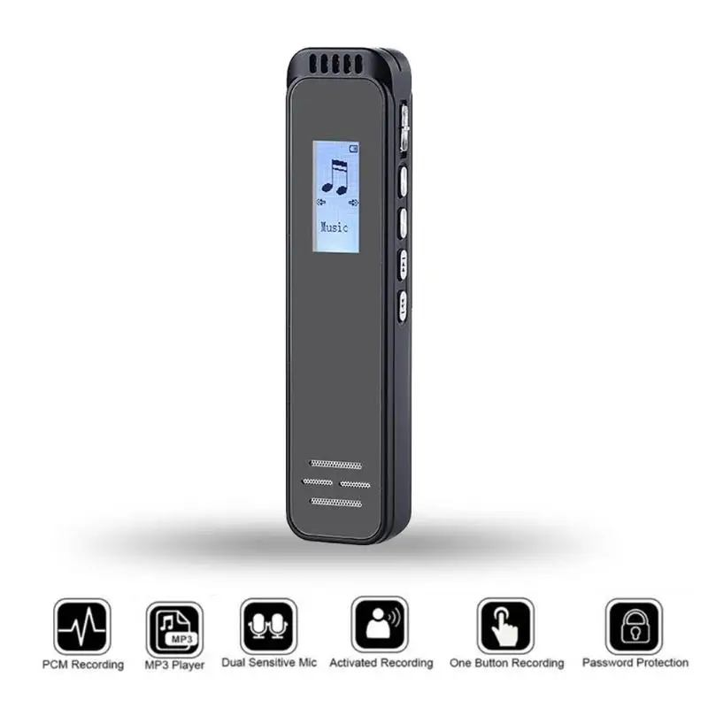 SK-304 цифровой диктофон USB 2,0 аудио звукозаписывающее устройство записывающее устройство ручка высокой четкости OLED полный экран дисплея