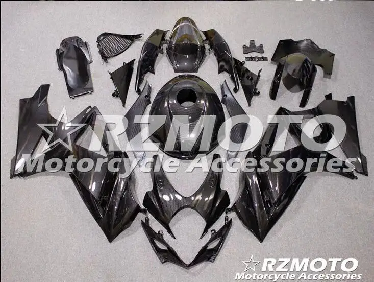 Мотоциклетный обтекатель abs комплект для SUZUKI GSXR1000 K7 2007-2008 углеродное волокно узор переводная вода печать Магазин № 0123