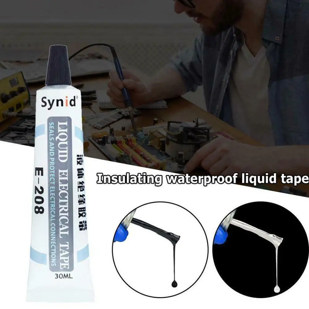 US $579.42 30ml Liquid Insulating Waterproof Liquid Tape Charging Universal Repair Data Cable Repair AntiUV Insulation Electrical Tape