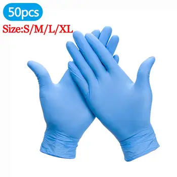 

50pcs/set Disposable Gloves NBR Rubber Cleaning Glove Household Garden Home Cleaning Supplies high quality protective gloves