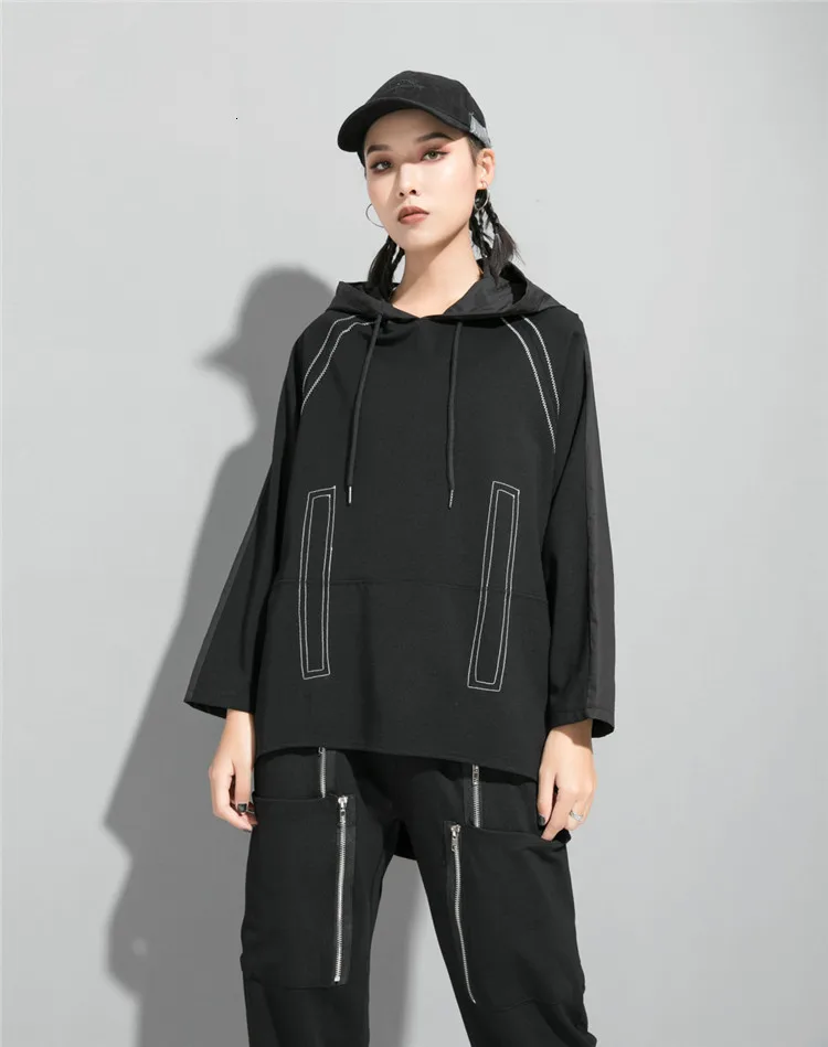 Max LuLu модные корейские женские панк свободная одежда женские осенние толстовки с капюшоном для фитнеса повседневные хлопковые Толстовки оверсайз