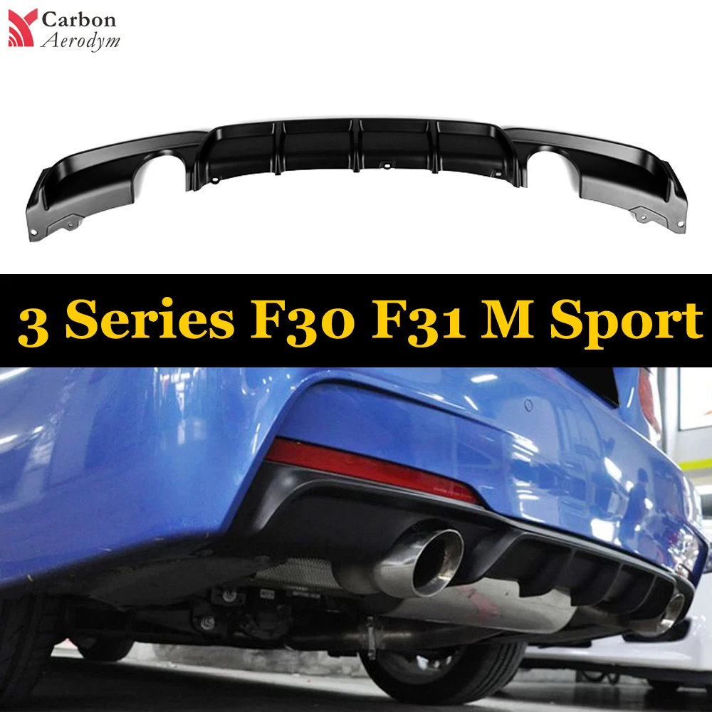 

ABS Matte Back Bumpers Diffuser For BMW F30 F31 M Sport Model 2012+ 316i 318i 320i 328i 330i 335i 340i Rear Bumper Diffusers