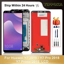 Écran tactile LCD de remplacement, 5.99 pouces, pour Huawei Y7 2018 Y7 Pro 2018 Y7 Prime 2018 Nova 2=