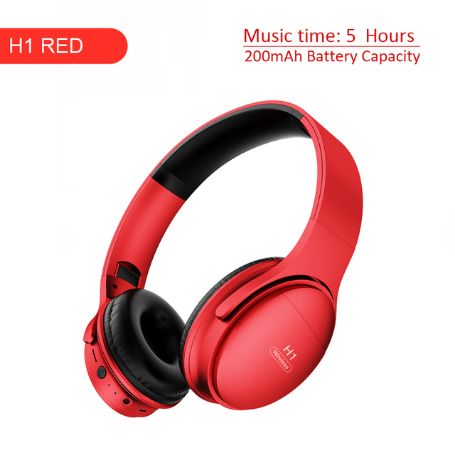 Pro Bluetooth-Compatible Headphones Wireless Eearphone with Mic Hands-free HIFI Stereo BT5.0 Over-Ear Headset support TF Card