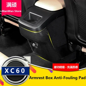 

For 18-20 Volvo XC60 Armrest Rear Decorative Frame Anti-DirtyAnti-Kick Protector Interior