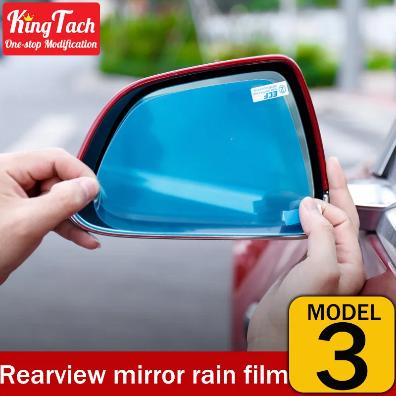 

For Tesla model 3 Car Rear View Mirror Rainproof Anti Fog Soft Film
