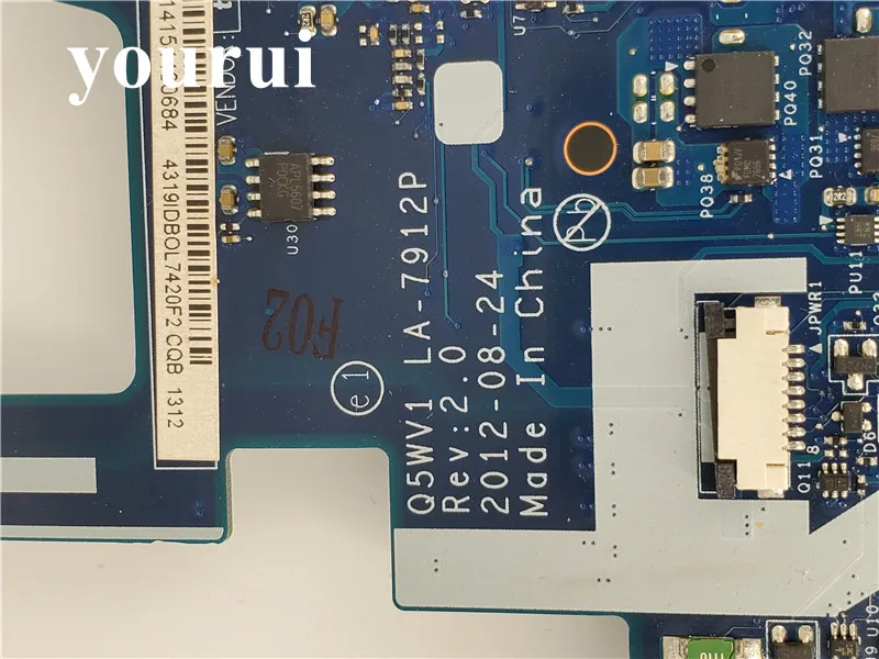 Для acer aspire V3-571 V3-571G E1-571G Материнская плата ноутбука HM77 DDR3 NBRZP11001 Q5WVH LA-7912P GT630M 2 Гб