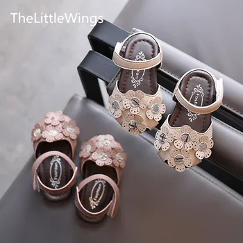 

Children's sandals 2020 spring and summer new Korean soft bottom antiskid girl princess flower toddler shoes 0-1-3 years old
