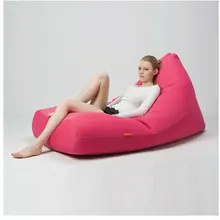 Пирамида зигзаг бобы мешок черный, шеврон и твердые pivot дизайн beanbag стул, уличное и крытое использование Bean шезлонг