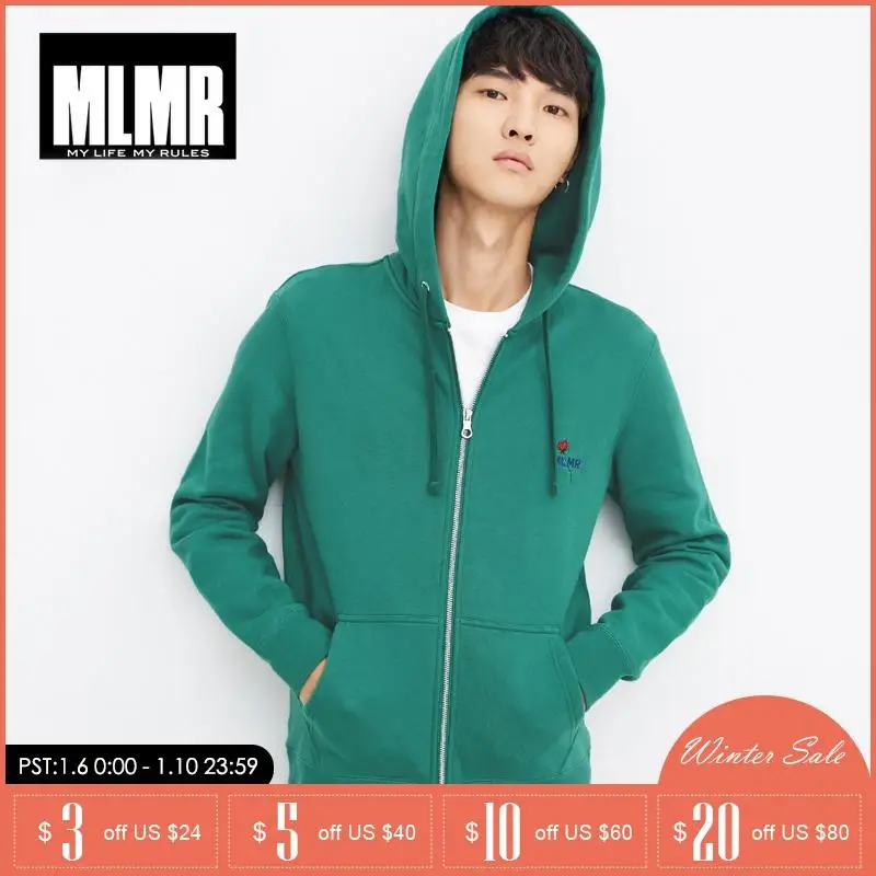  MLMR Autumn Mens Pure Embroidered Letters Printed Hooded Leisure Short Jacket 218333527