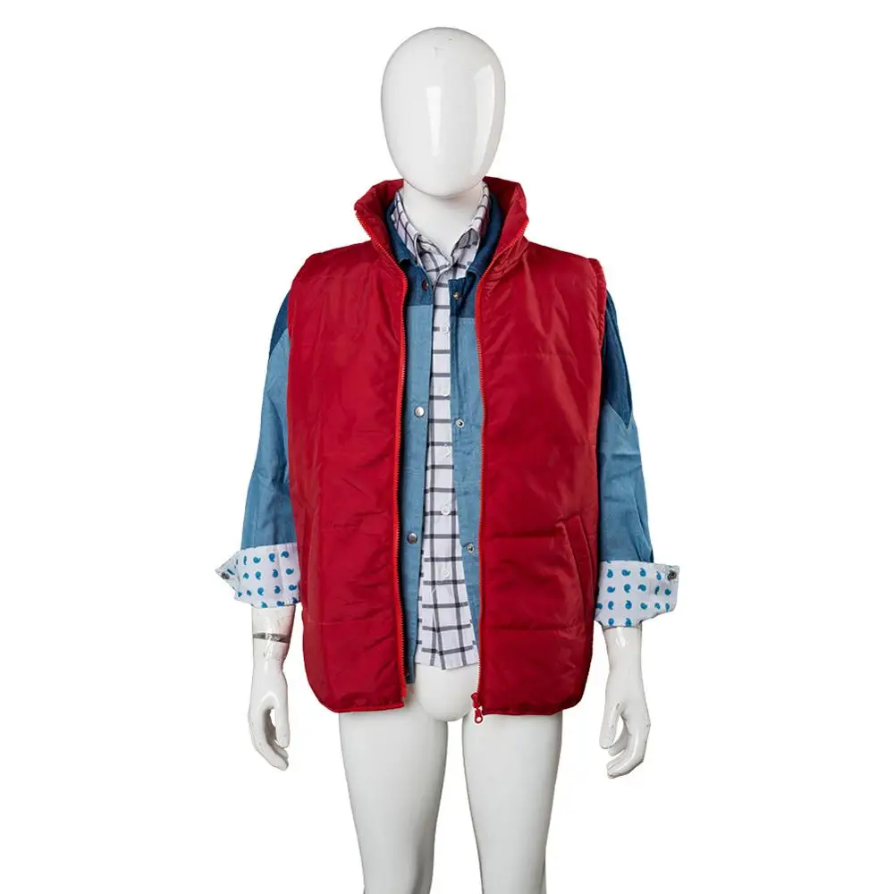 

Back To The Future Cosplay Costume Jr Marlene Seamus Marty McFly Jacket Outwear Coat Martin Clothes Cosplay Costume