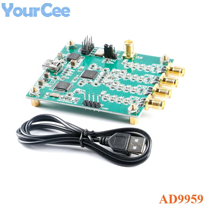 AD9959 4 Каналы DDS модуль RF генератор сигналов в инструкции Частота развертки АМ